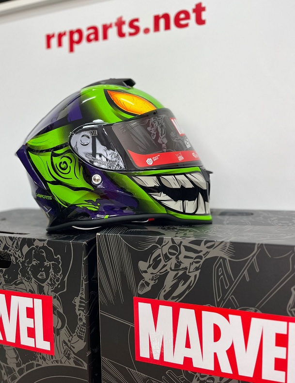 CASCOS X-SPORTS MODELO V151 MARVEL DUENDE VERDE